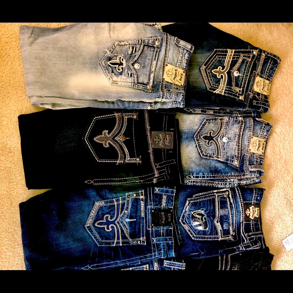 Rock Revival Jeans 38/32 and 36/32